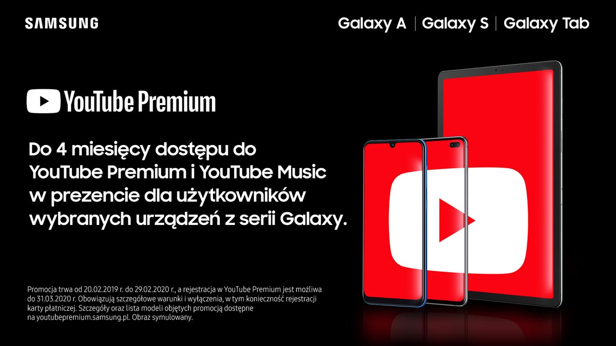 Do 4 miesięcy YouTube Premium za darmo