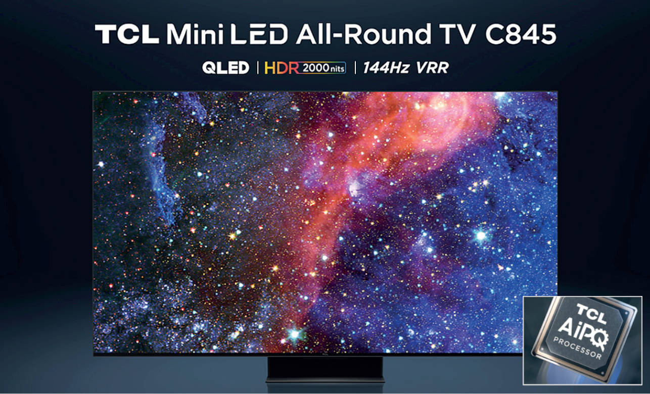 Telewizory TCL serii C84 Mini LED 144 Hz VRR